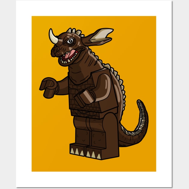 LEGO Baragon 1965 Wall Art by schultzstudio